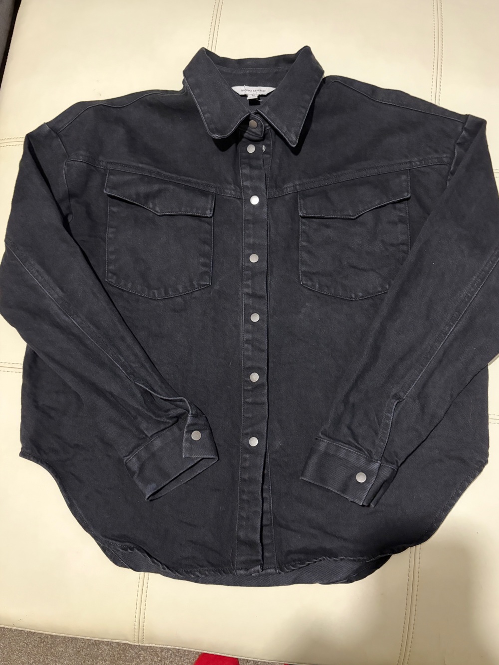 Banana Republic Women’s Black Button-Front Western Denim